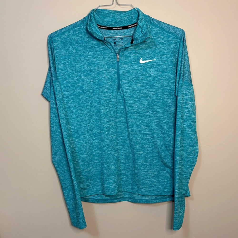 Athletic blue Nike Ladies Dri-FIT Element 1/4-Zip Size Small
